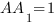 AA_1=1 AA_1=1