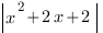 delim{|}{x^2+2x+2}{|} delim{|}{x^2+2x+2}{|}