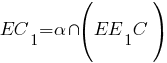 EC_1=alpha{inter}(EE_1C)