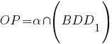 OP=alpha{inter}(BDD_1)