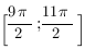 [{9{pi}}/2; {11{pi}}/2]