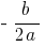 -~b/{2a}