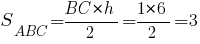 S_{ABC}={BC*h}/2={1*6}/2=3