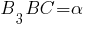 B_3BC={alpha}