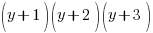 (y+1)(y+2)(y+3)