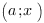 (a;x)