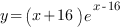 y=(x+16)e^{x-16}
