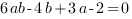 6ab-4b+3a-2=0