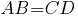 AB=CD