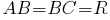   AB=BC=R