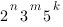 2^{n}3^{m}5^{k}