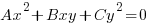 Ax^2+Bxy+Cy^2=0