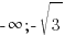 -{infty}; -sqrt{3}